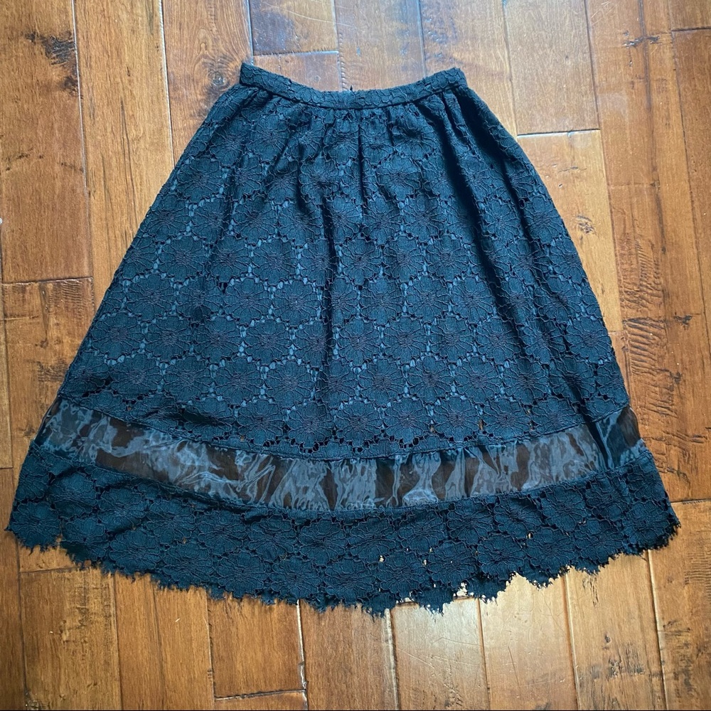 Black Lace skirt size 4